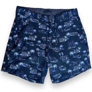 Robert Graham Beach to Bar Culture Trip Woven‎ Shorts Swim Trunks Size 36 Men’s